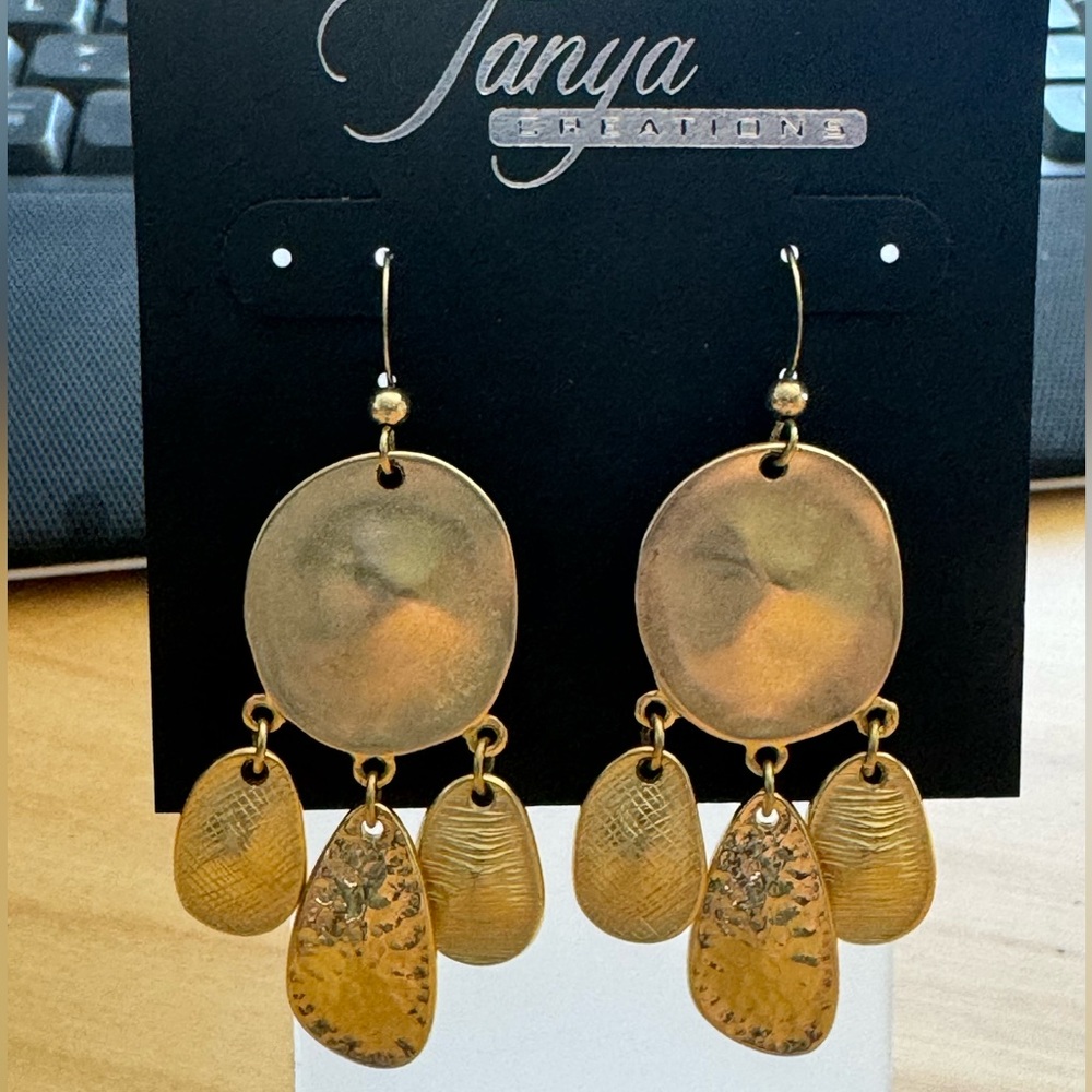 High-End Department Store Designer One of Kind Statement Earrings - Picture 2 of 7